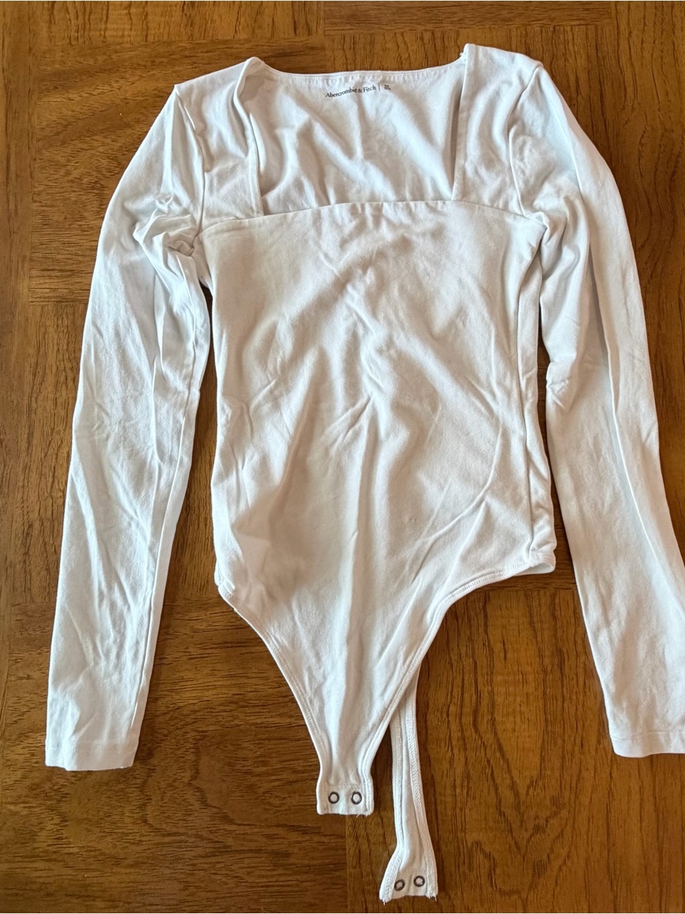 Abercrombie square neck long sleeve bodysuit